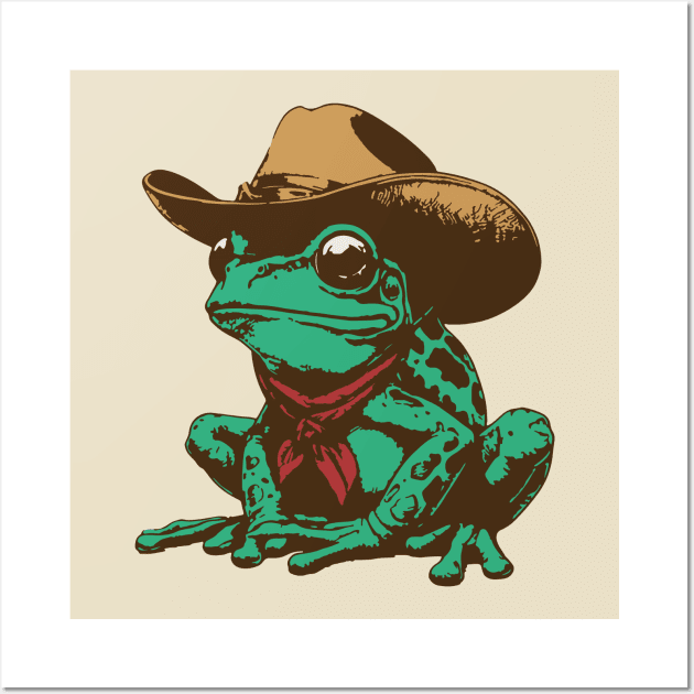 Cowboy Frog Wall Art by 1Five Design